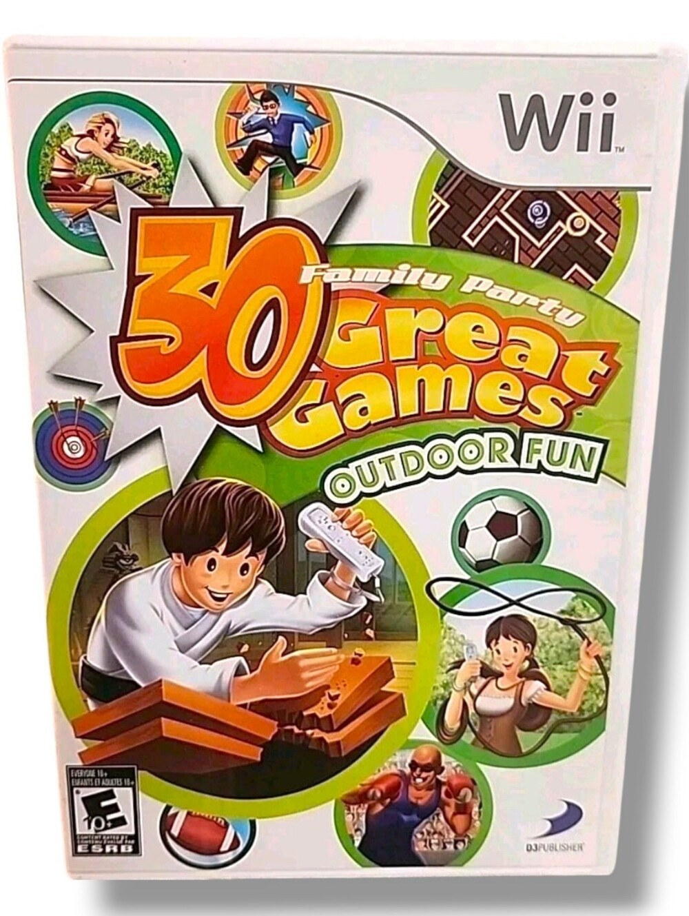 Family Party: 30 Great Games Outdoor Fun Wii 2009 CIB Nintend